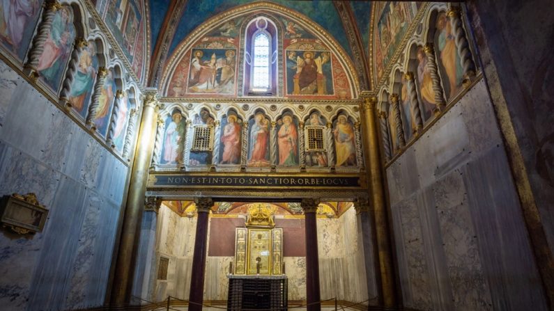 Le Sancta Sanctorum, une partie du palais du Latran, a servi d'oratoire privé au pape jusqu'à la Renaissance à Rome, en Italie. (Massimo Salesi/Shutterstock)