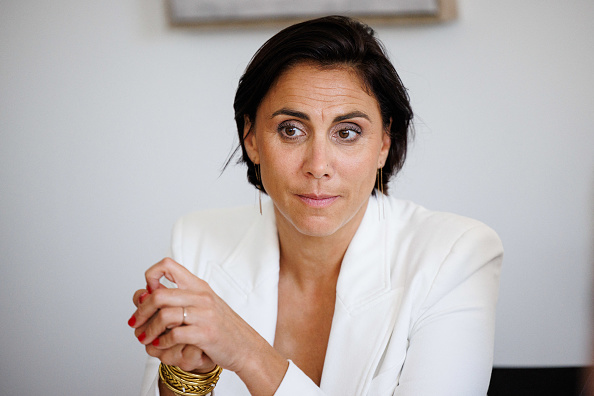 La députée du Rassemblement national (RN), Laure Lavalette, près de Toulon, le 6 octobre 2023.  (CLEMENT MAHOUDEAU/AFP via Getty Images)