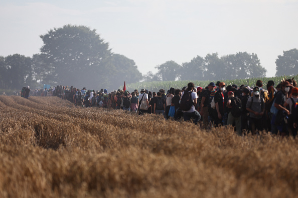 Manifestation contre les bassines (Photo par ROMAIN PERROCHEAU/AFP via Getty Images)