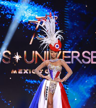 Miss France Indira Ampiot participe à la 73e compétition Miss Univers, le 14 novembre 2024 à Mexico City, Mexique. (Hector Vivas/Getty Images)