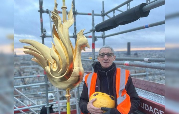 Azzedine Hedna, 64 ans, était l’échafaudeur de Notre-Dame de Paris. Il s’est éteint dans la nuit du 8 au 9 novembre 2024. (Capture d’écran compte X de la ministre de la Culture Rachida Dati)