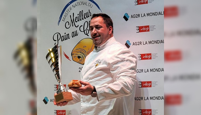 Le 30 octobre 2024, Fabrice Pottier a décroché la première place du Master National du Meilleur Pain au Chocolat, organisé par la Confédération nationale de la boulangerie-pâtisserie française au Salon du chocolat, à Paris. (Capture d'écran compte Instagram de Fabrice Pottier)