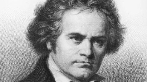 Ludwig van Beethoven. Gravure de J. Lindner d'après C. Jaeger. (Hulton Archive/Getty Images)