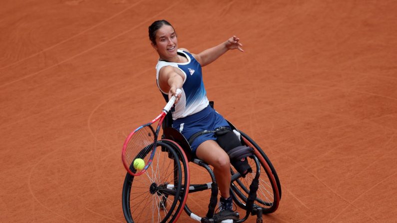 Ksénia Chasteau a été désignée meilleure joueuse de tennis fauteuil de l'année chez les juniors par la Fédération internationale de tennis (ITF), a annoncé l'instance dans un communiqué publié jeudi. (Photo : Steph Chambers/Getty Images)