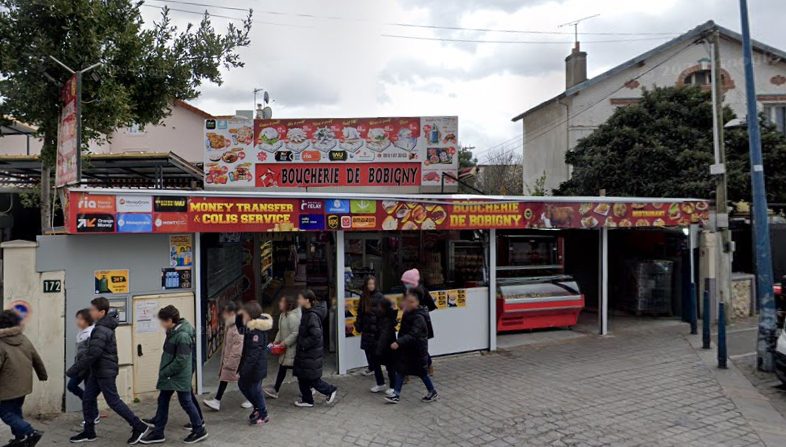 Une boucherie de Bobigny vendait de la viande de sanglier malgré le fait qu'elle soit "100 % halal". (Capture d'écran/Google Maps)